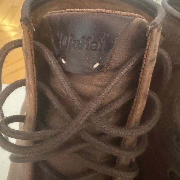 OluKai Men's Brown Leather Lace-Up Casual Boots - Picture 3 of 6